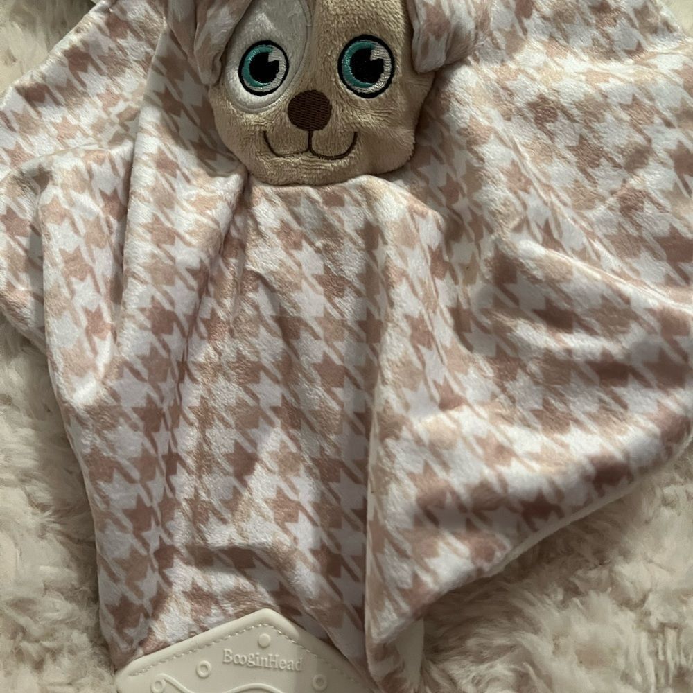 BooginHead Pacipal Teether Security Blanket Lovey Dog